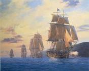 杰夫 亨特 : HMS Agamemnon-Nelson s first flagship leads the squadron, Mediterranean, 1796